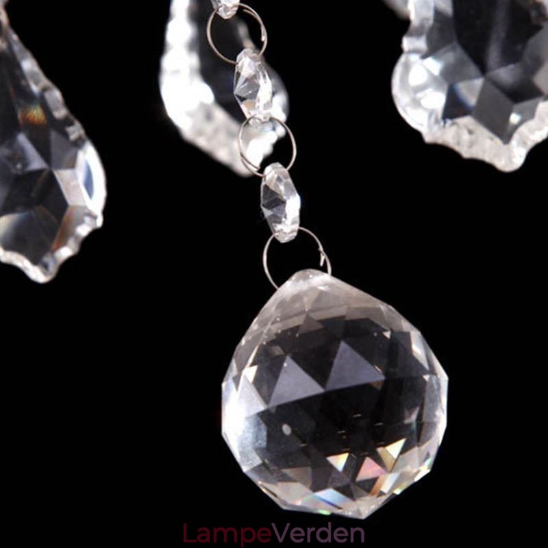 Europæisk krystal lysekrone Unik hvid Jade Pendel Light