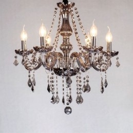 Elegant krystal lysekrone europæisk stil glas pendel lys