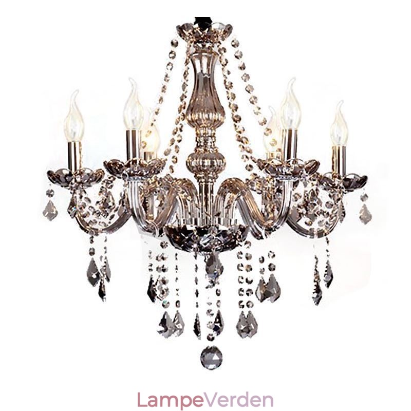 Elegant krystal lysekrone europæisk stil glas pendel lys