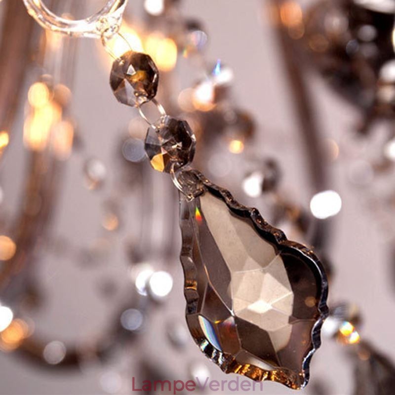Elegant krystal lysekrone europæisk stil glas pendel lys