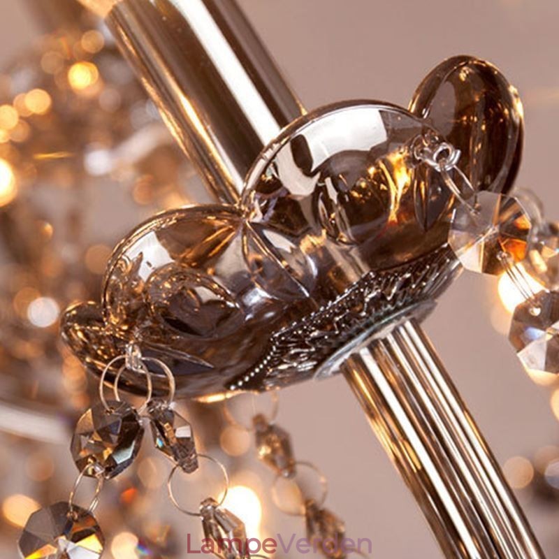 Elegant krystal lysekrone europæisk stil glas pendel lys