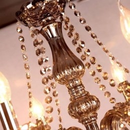 Stor europæisk krystallysekrone elegant pendel