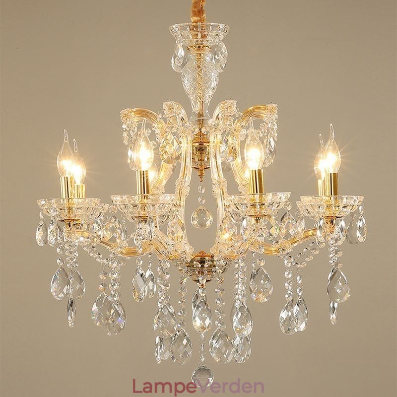 Elegant krystal lysekrone europæisk pendel