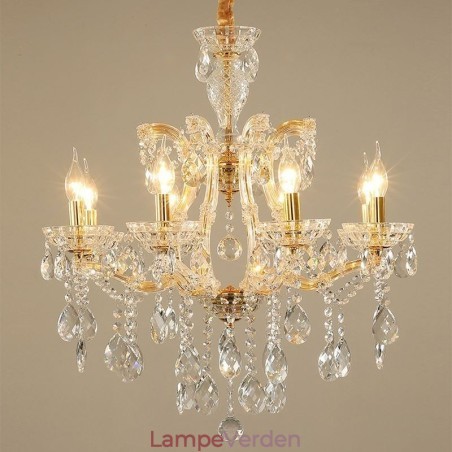 Elegant krystal lysekrone europæisk pendel