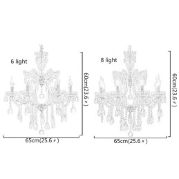 Elegant krystal lysekrone europæisk pendel