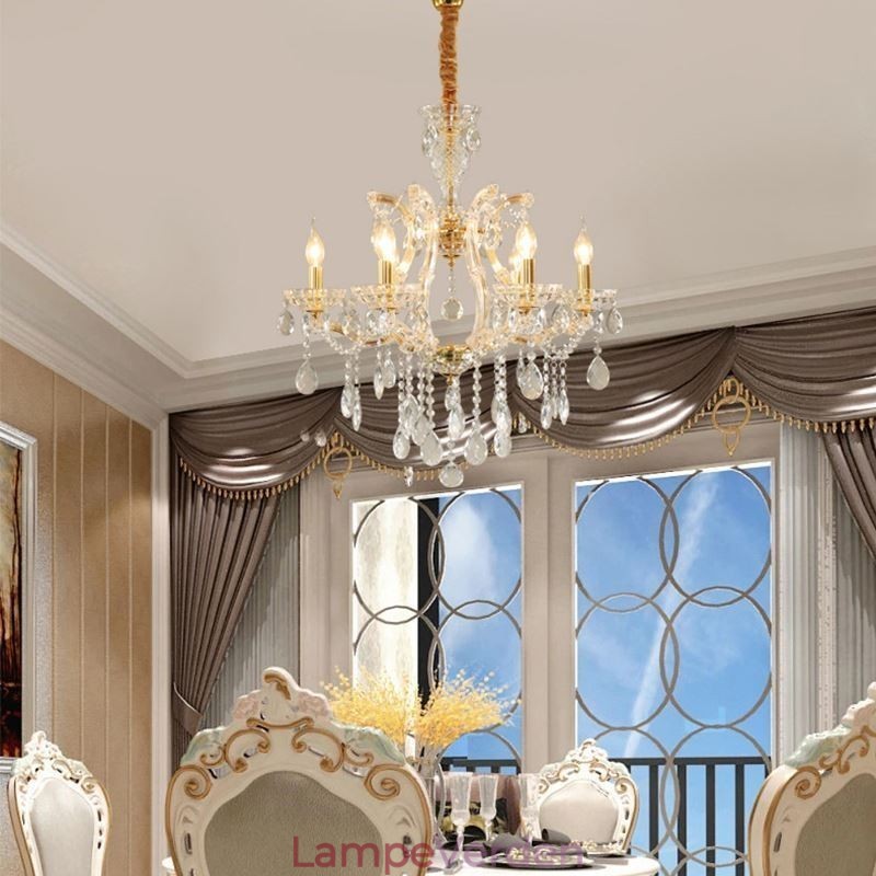 Elegant krystal lysekrone europæisk pendel