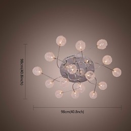 G4 Iron Flush Mount Light med aluminiumsskærme