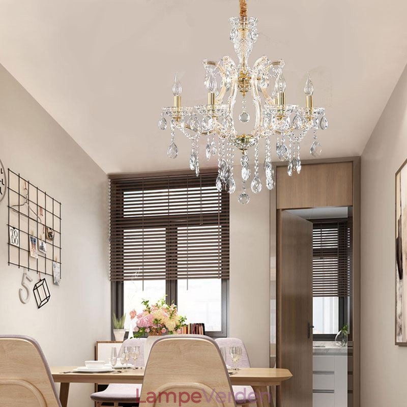 Elegant krystal lysekrone europæisk pendel