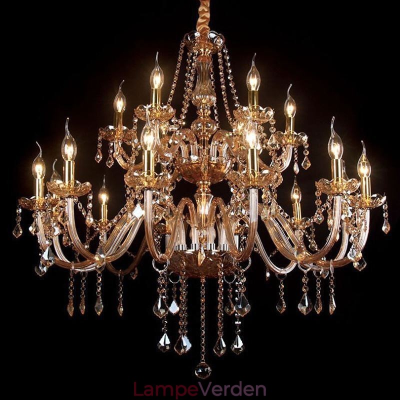 Luksus krystal lysekrone europæisk loftslampe
