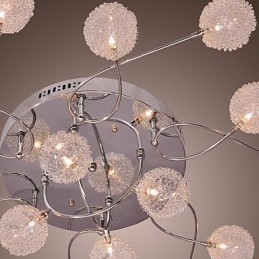 G4 Iron Flush Mount Light med aluminiumsskærme