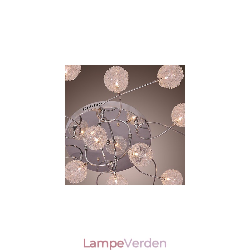 G4 Iron Flush Mount Light med aluminiumsskærme