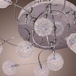 G4 Iron Flush Mount Light med aluminiumsskærme