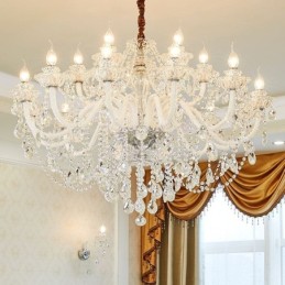 Luksus krystal lysekrone Europæisk Elegant Pendel