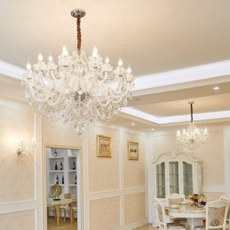 Luksus krystal lysekrone Europæisk Elegant Pendel