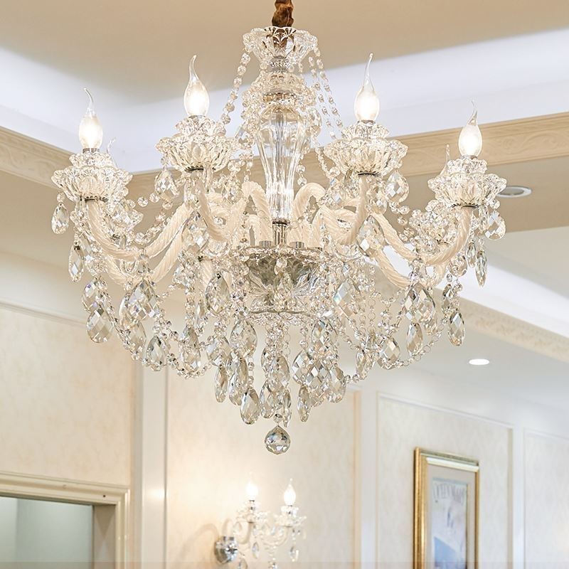 Luksus krystal lysekrone Europæisk Elegant Pendel