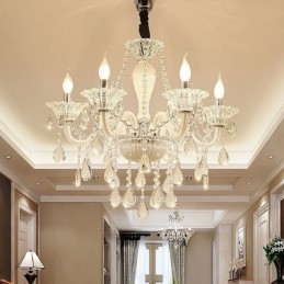 Europæisk Krystallysekrone Elegant Pendel Light