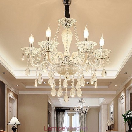 Europæisk Krystallysekrone Elegant Pendel Light Europæisk Krystallysekrone Elegant Pendel Light