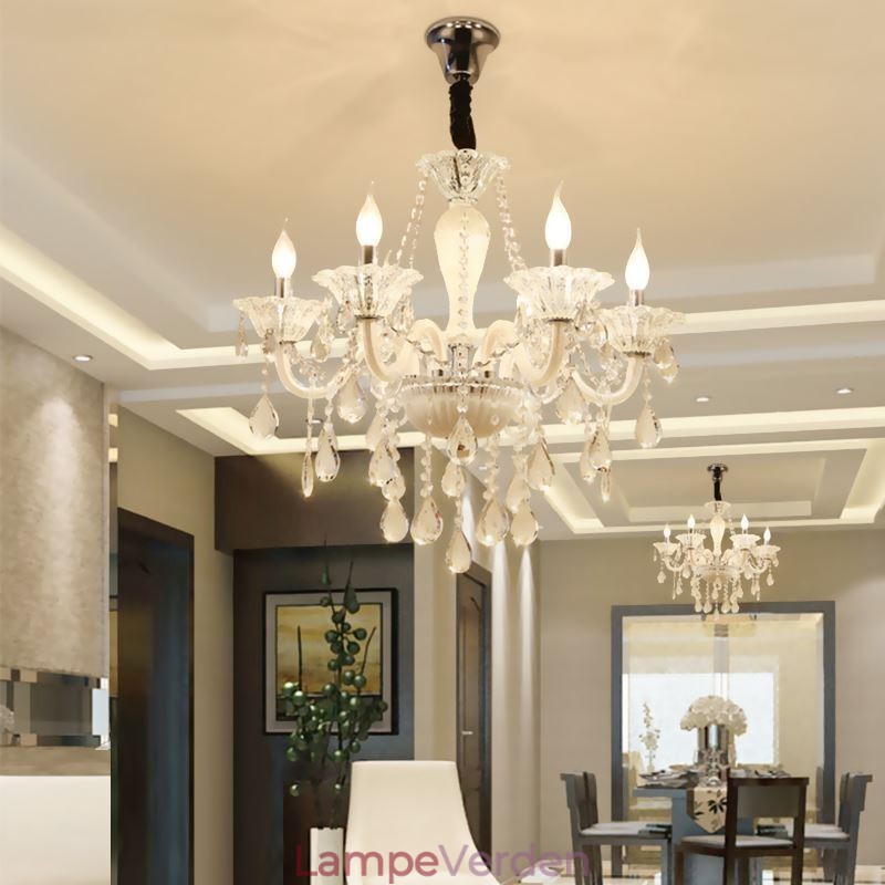 Europæisk Krystallysekrone Elegant Pendel Light