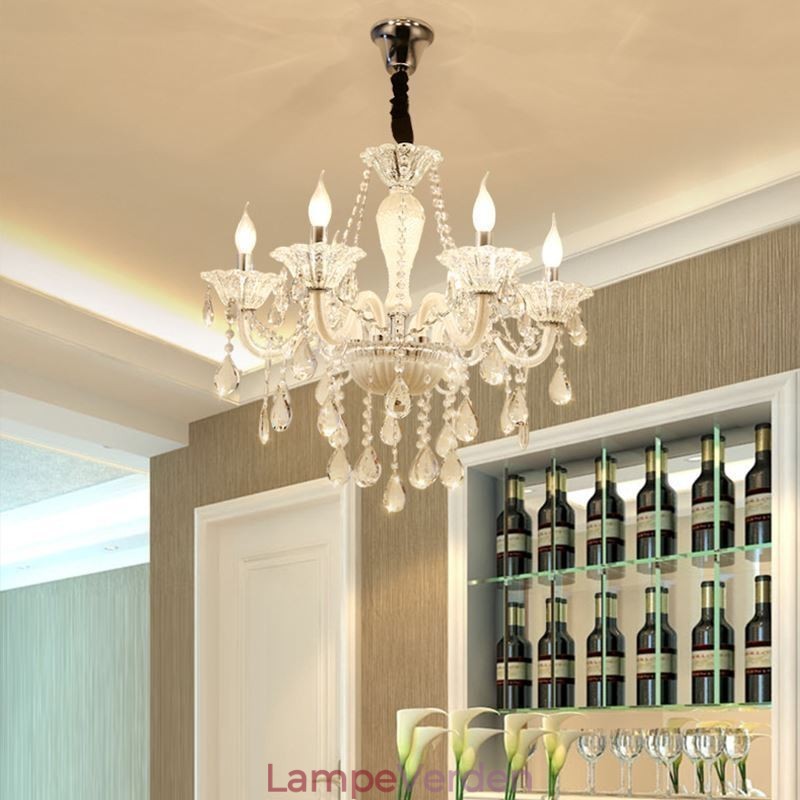 Europæisk Krystallysekrone Elegant Pendel Light