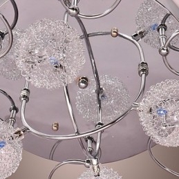 G4 Iron Flush Mount Light med aluminiumsskærme