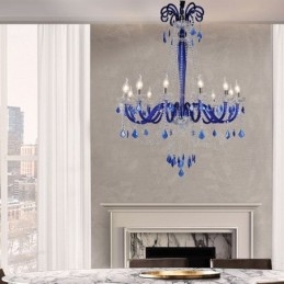 Europæisk Krystallysekrone Elegant Pendel Light