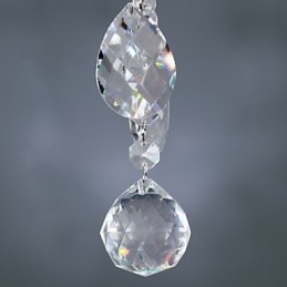 Elegant krytal lysekrone med 6 lys