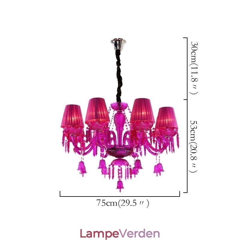 Europæisk krystal lysekrone Ring Bells Glas Pendel Light