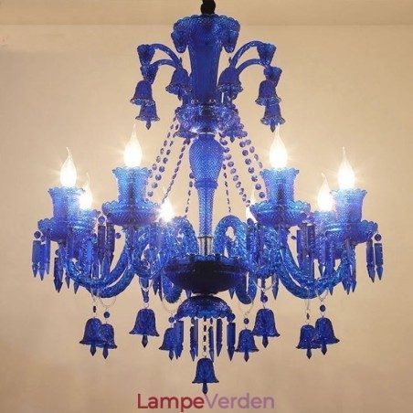 Krystal loftslys Europæisk lysekrone Ring Bells Pendel Light Krystal loftslys Europæisk lysekrone Ring Bells Pendel Light