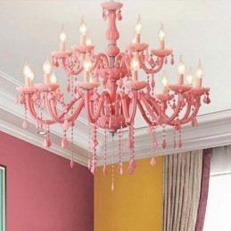 Elegant krystal lysekrone europæisk stor pendel