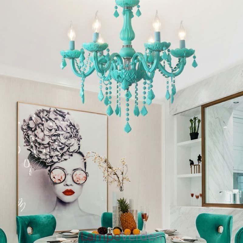 Elegant krystal lysekrone europæisk stor pendel