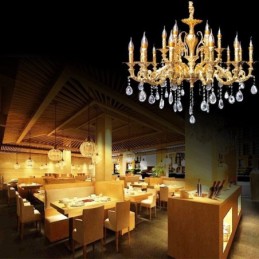 Krystal lysekrone Moderne Luksus Loftslys Hjem Belysning Dekoration Lys