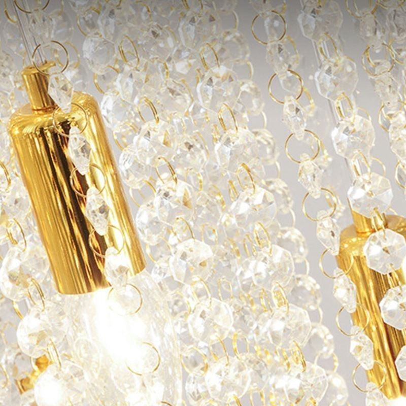 Moderne krystal lysekrone luksus trappe krystal loftslampe med 19 lys