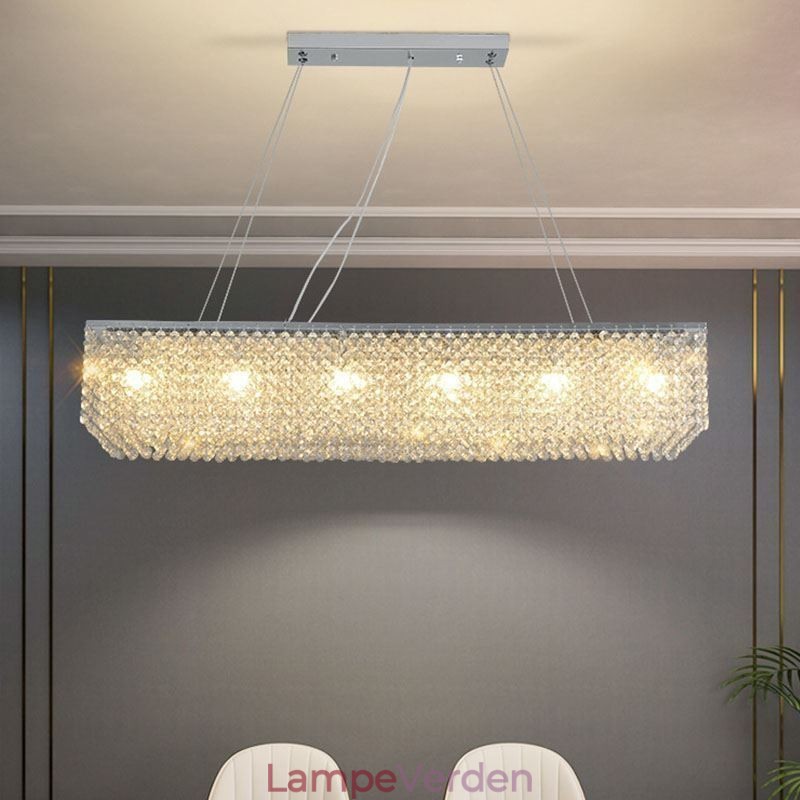 Europæisk krystal lysekrone luksus dekoration loftslampe med 12 lys