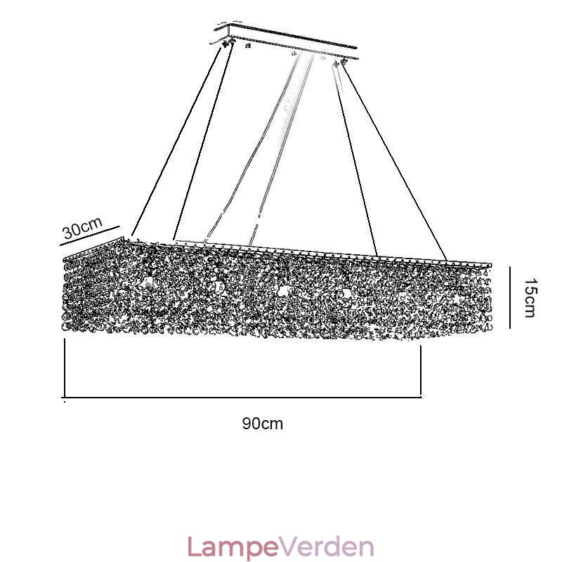 Europæisk krystal lysekrone luksus dekoration loftslampe med 12 lys
