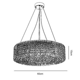 Moderne krystallysekrone europæisk luksus dekorativ loftslampe med 12 lys