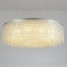 Moderne krystallysekrone europæisk luksus dekorativ loftslampe med 12 lys