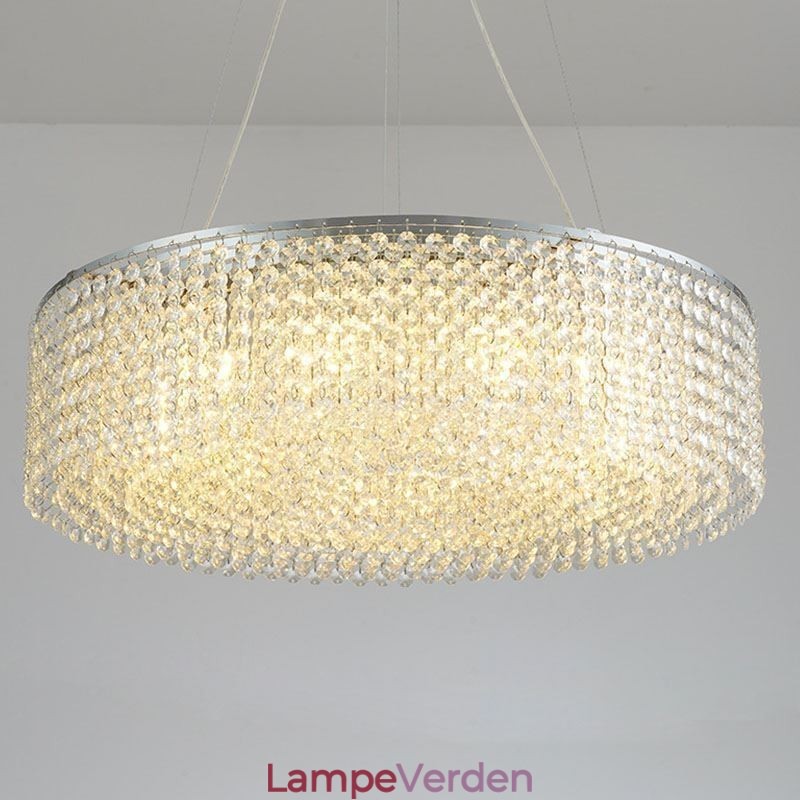 Moderne krystallysekrone europæisk luksus dekorativ loftslampe med 12 lys