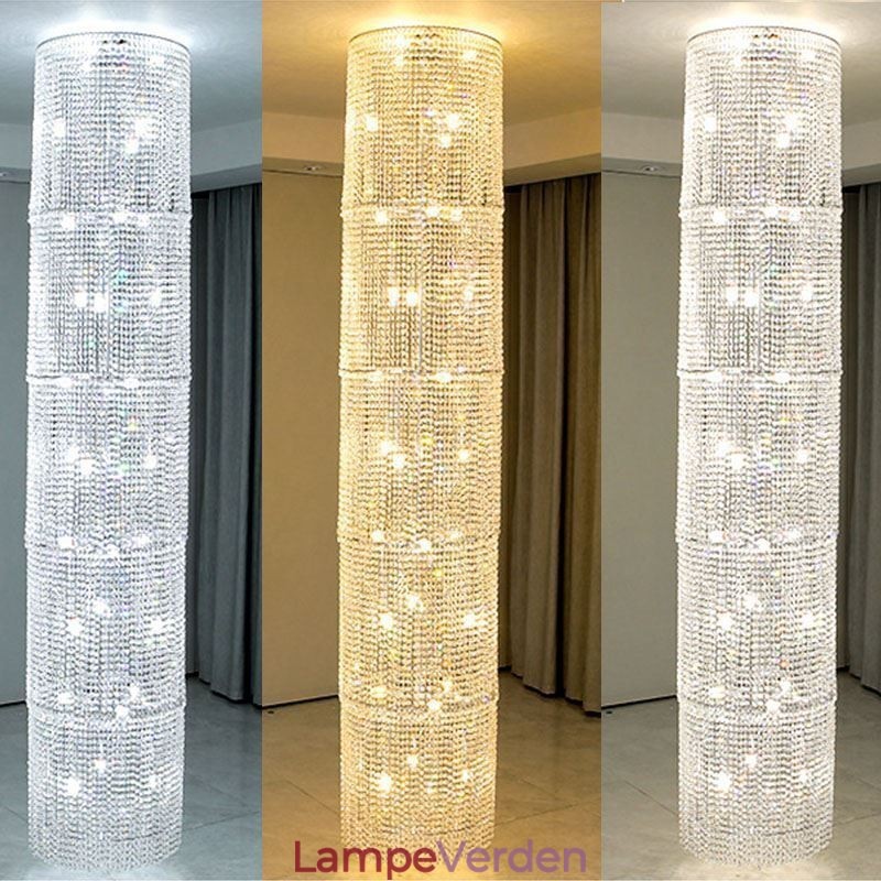 Luksus krystal lysekrone moderne dekoration loftslampe med 36 lys