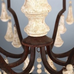 Retro stil træ pendel lys elegant lysekrone