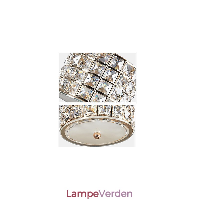 Enkelt 3 lys Crystal Pendel Light Droplight