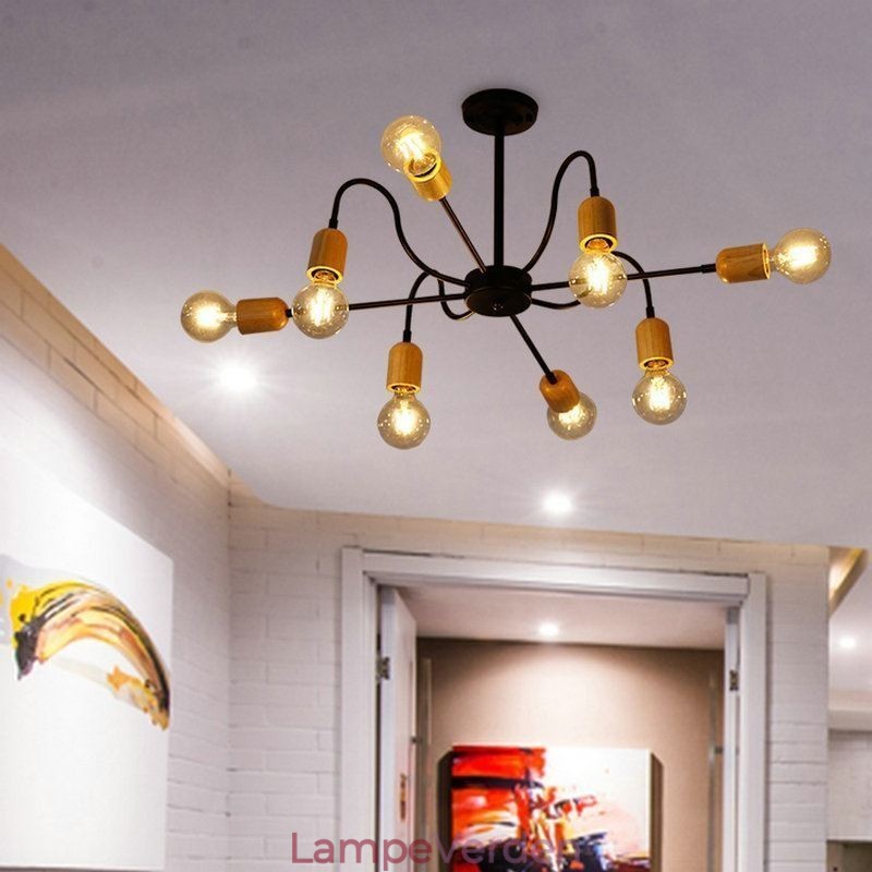 Moderne Creative Iron Pendant Light Spider Lysekrone