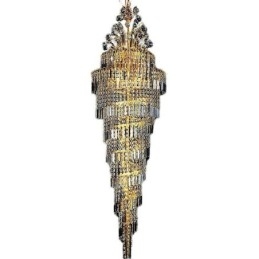 Elegant Crystal Empire lysekrone European Luxury Long Pendant
