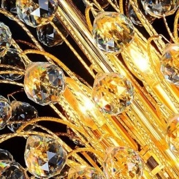 Elegant Crystal Empire lysekrone European Luxury Long Pendant