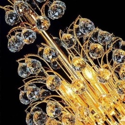 Elegant Crystal Empire lysekrone European Luxury Long Pendant