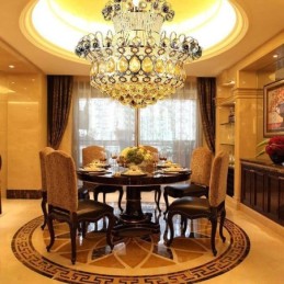 Moderne guld Empire lysekrone Simpel krystal pendel lys