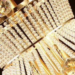 Moderne guld Empire lysekrone Simpel krystal pendel lys
