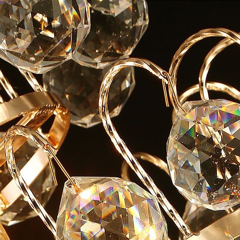 Moderne guld Empire lysekrone Simpel krystal pendel lys