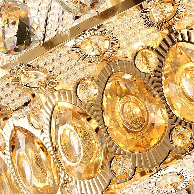 Moderne guld Empire lysekrone Simpel krystal pendel lys
