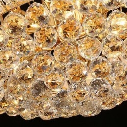 Moderne Crystal Empire lysekrone Guldfarve Pendel Light Lotus