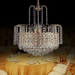 Luksus krystal lysekrone moderne elegant pendel